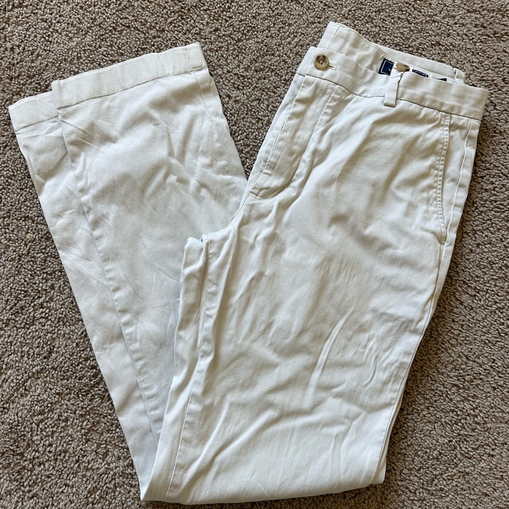 Vineyard Vines White Chinos Classic Cotton-Blend